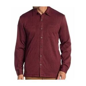 Weatherproof Mens Faux Fur-Lined Button Shirt Sz XL/Extra Large Red Mahogany NWT